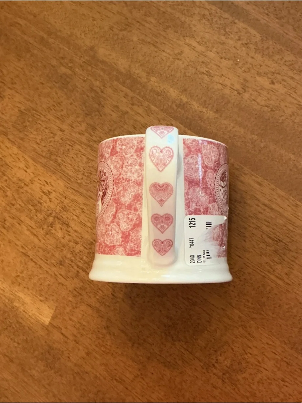 Pink Patterned by Queens Ceramic Mug